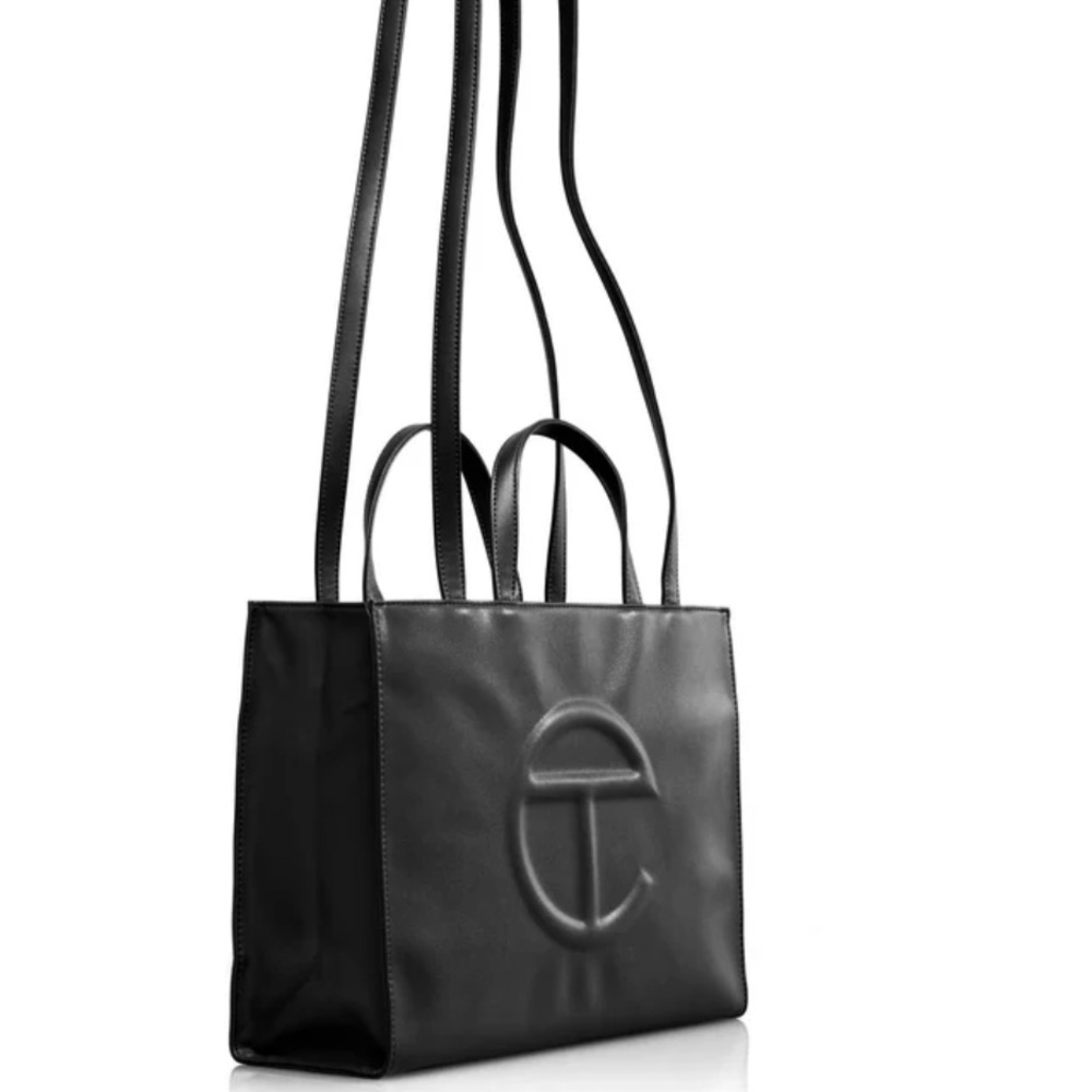 Telfar Black Shopping Tote